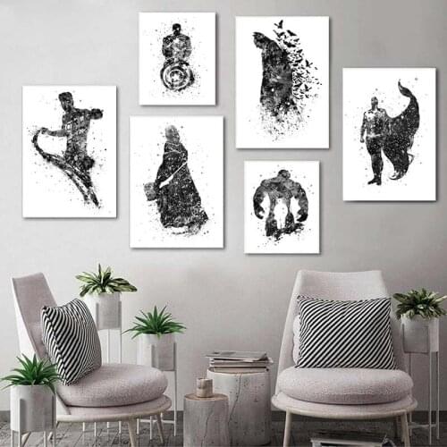 Diamond Painting Marvel Superhero Movie Black and White 5D DIY Diamond Embroidery Sale Rhinestones Full Mosaic Craft Kit