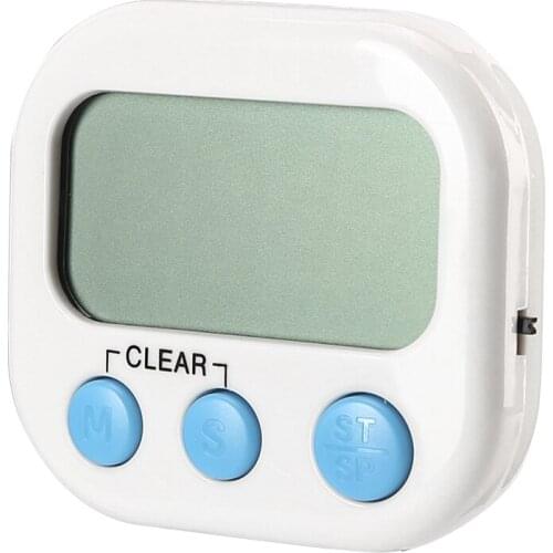 Digital Kitchen Timer Big Digits Loud Alarm Magnetic Backing Stand with Large LCD Display for Cooking Baking Sports Games