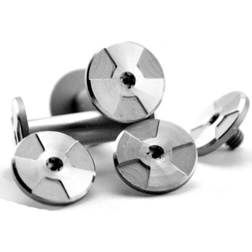 EDC Knife nuts Making knife Handle screw whirlwind Rotating rivet T8 Plum blossom screw 12 size M3.5mm Windmill clover pattern