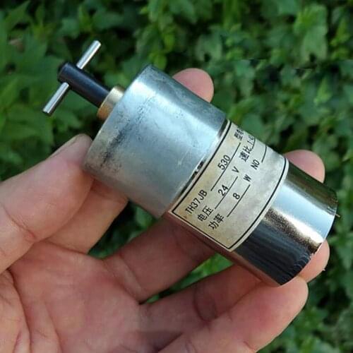 All Steel Gear Micro Motor DC24V 138rpm 38MA Geared Motor Large Torque Reduction Ratio 1:43 Electric Machinery