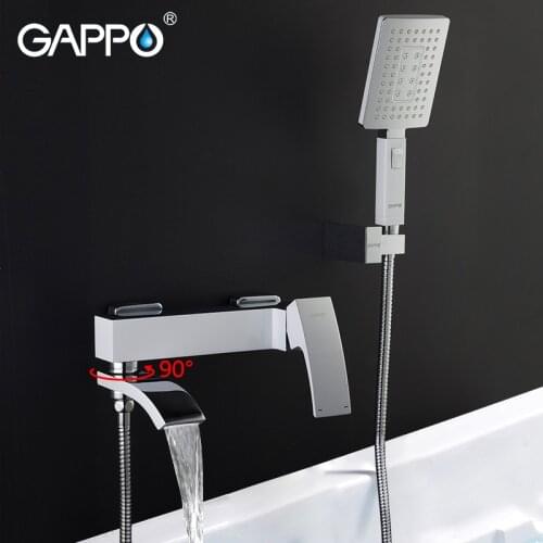 GAPPO Shower Faucet Basin Waterfall Faucets Shower Mixer Tap Sink Tap Bathtub Faucet Mixer Rainfall Bath Faucets Rain Shower Set