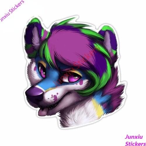 Cartoon Anime Fox Furry Graffiti Car Stickers JDM Refit Decal Assessoires for SUV Bumper Camper Yacht Scratch-proof Decals Decor