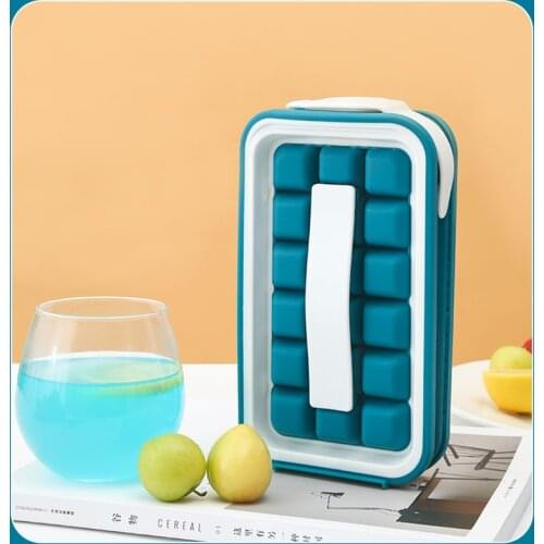 Portable Ice Ball Maker 2 In 1 Creative Ice Bottle Cubic Container Ice Cube Round Tray Mold DIY Iattice Kettle Bar Kitchen Tool