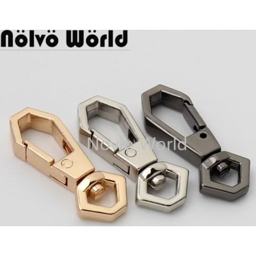 10-50 pieces 4 colors 34*7mm 1/4'' alloy trigger swivel snap hook for purse chain handbag connector clasp wholesale price