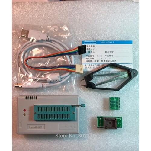 V10.33 XGecu TL866II Plus USB Programmer support 15000+IC SPI Flash NAND EEPROM MCU PIC AVR replace TL866A TL866CS +2 adapters