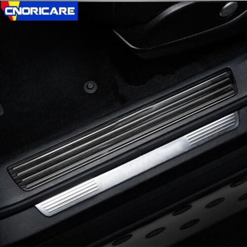 Car Styling Door Welcome Pedal Built-in Threshold Panel Decoration Sticker Trim For Mercedes Benz GLE W166 2015-2018