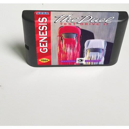 Test Drive II The Duel - 16 Bit MD Game Card for Sega Megadrive Genesis Video Game Console Cartridge