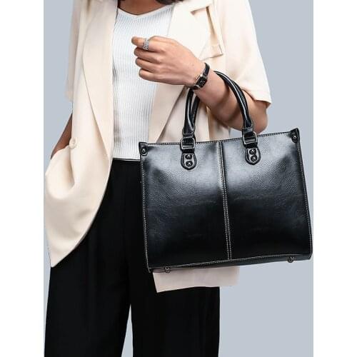 Vintage Oil Wax leather luxury handbags women bags designer ladies hand bags for women 2020 bag sac a main Femme Bolsa Feminina