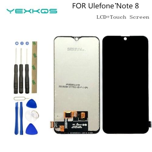 100% Tested New For Ulefone Note 8/8P LCD Display+Touch Screen Digitizer Assembly for Ulefone Note 8 Phone Replacement +Tools