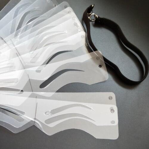 12 Designs Different Classic Type Eyebrow Shapes Stencil Kit Permanent Makeup Eyebrow Stencils Cosmetic tools