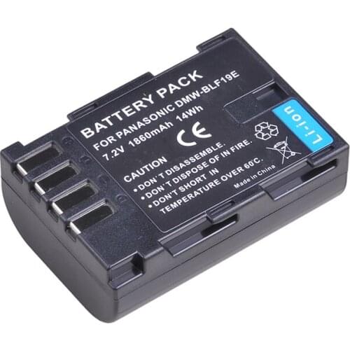 1860mAh DMW-BLF19E DMW-BLF19 DMW BLF19 BLF19E Battery for Panasonic DC-G9, DC-GH5, DMC-GH3, DMC-GH3K, DMC-GH4, DMC-GH4K