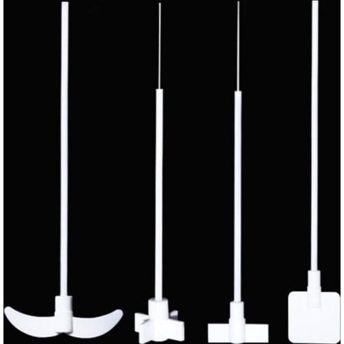 2pcs/lot Lab PTFE Stirring Paddle Stirrer Agitating Aalve Blade Acid and Alkali Resistant Moon Cross Plate Type F4 Mixing Bar