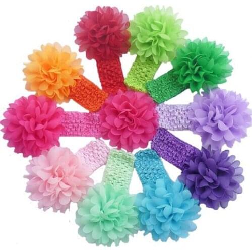 3pcs Silk lotus flower Headwear Kids Hair Accessories Fashion Style Extension Ba-By birthday gifts kids girls