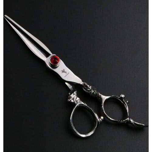 6 Inch Pet Scissors Dog Grooming Cutting Shears Kit for Animals Japan440C Dragon Shaped Handle