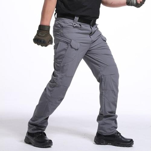 Quick Dry Casual Train Pants Men Military Pants Waterproof Mens Tactical Cargo Pants Stretch Flexible Male lightweight Trousers