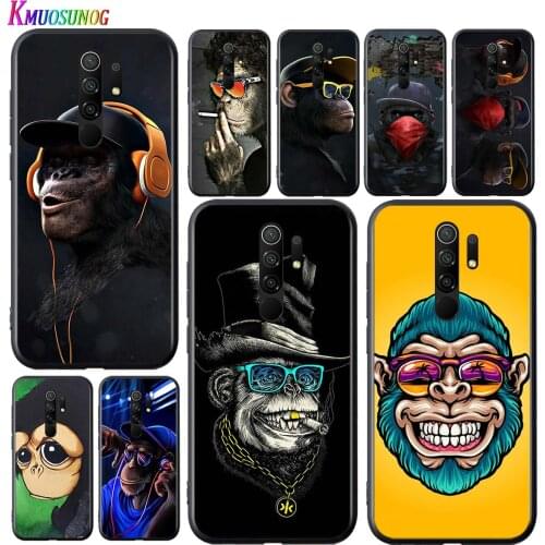 Baby Monkey and Mom for Redmi 9 GO 8A 8 7A 7 S2 Y2 6 6A 5 5A 4X Pro Plus Black Phone Case