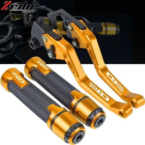 For Honda CB1 CB400F 1989 1990 1991 Motorcycle Accessories CNC Aluminum Brake Clutch Levers Handlebar Grip Handle Hand Grip Ends