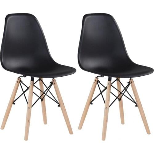 Eco-friendly Wide Application Restaurant Plastic Chair 2-piece Set for Bedroom