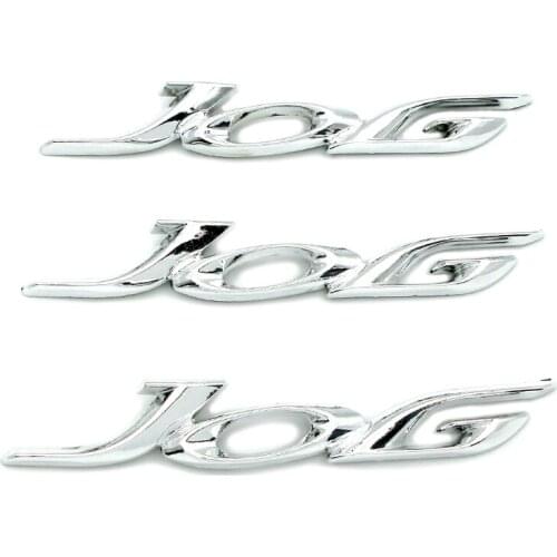 Motorcycle ABS Chrome Gas Fuel Emblem Front Frame Badge Stickers Decal Logo Symbol Mark For Yamaha Scooter JOG 100CC 125CC 150CC