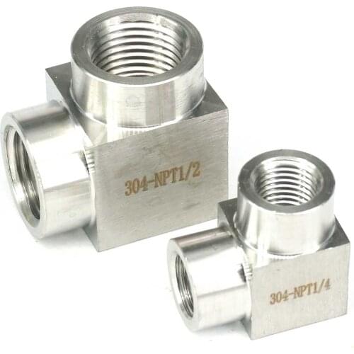 Pressure 200 Bar 1/8" 1/4" 1/2" NPT Female Elbow Pipe Fitting 304 Stainless Steel Water Gas Oil