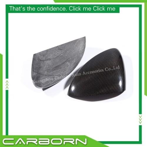 For-Panamera 2014-2016 Add On Style Carbon Fiber Mirror Cover Body Side Rear View Mirror Caps