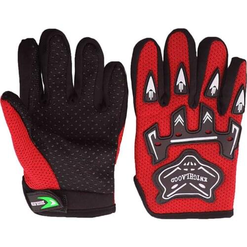 Red Racing kids Gloves Motorcycle Bicycle Dirt Pit Bike Pocket bike Scooter ATV QUAD Motorbike Gear Motorcross S-M-L Size