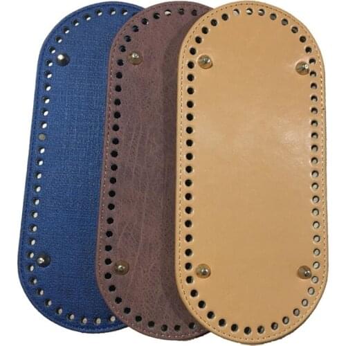 Fashion KZ The Bottom For Bag 25*11CM High Quality Leather Plain Weave Style Female Long Bag Bottom DIY Bag Accessories KZBT007