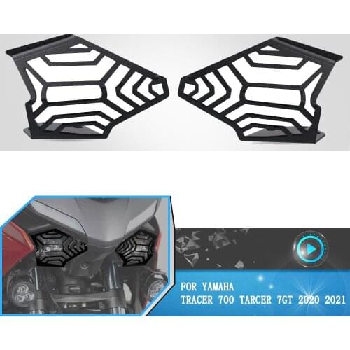 Motorcycle Accessories FOR YAMAHA Tracer 700 TARCER 7GT 2020 2021 Headlight Guard Grille Grill Cover Protector Aluminum