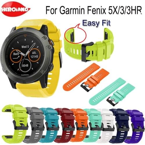 Quick Release Watchband Replacement Bracelet For Garmin Fenix 3/3HR Strap WristBand For Garmin Fenix 5X/5X Plus Wriststrap