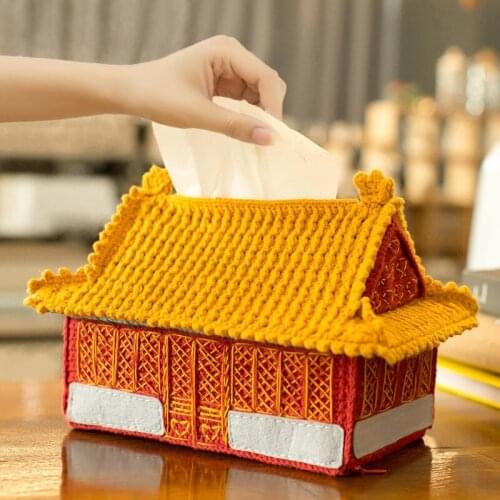 DIY Self-Made Wuying Palace Tissue Box Play Crochet Hook DIY Wool Ball Material Box