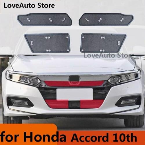 For Honda Accord 10th 2021 2020 2019 2018 Car Insect Screening Mesh Front Grille Insert Net Front Insect Screening Accessories