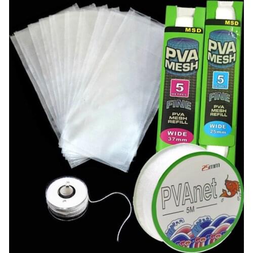 Fast Dissolving Non Residue PVA Bag-String-Mesh for Encapsulating Boilies Groundbait
