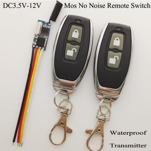 Data Transmission System Micro Remote Control Switch Video Downlink Remote Switch Anti-interference RF RX TX DC 3V3.3V3.7V5V6V9V