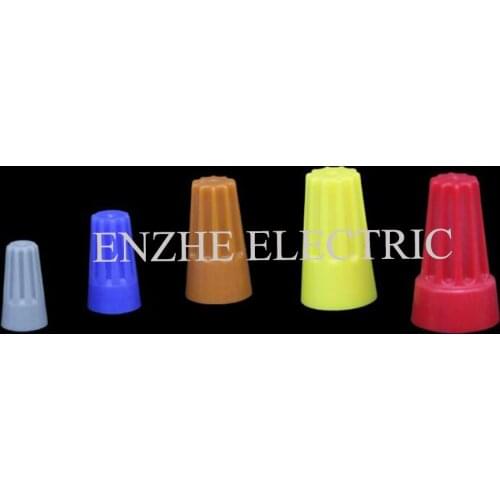 Spiral crimping cap, spring type quick wiring cap, wire doubling device, closed terminal Fire retardant nylon wiring cap