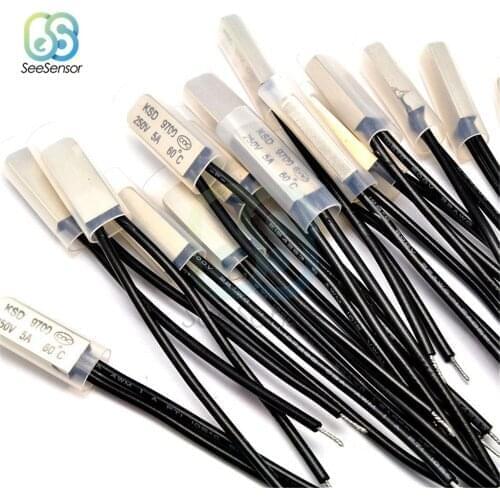 Thermostat KSD9700 5A250V 40~120 Degree Celsius Normally Closed Temperature Switch Bimetal Disc Thermostat Thermal Protector