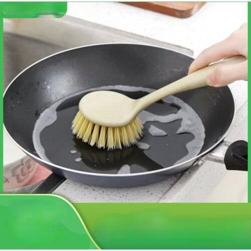 Convenient Kitchen Utensil Clean Brush Decontamination Long-handled Dishwashing Brush Household Pot Wash Brush Sink Stove
