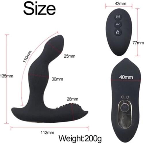 Shop Telescopic Prostate Massager Vibrator Remote Control Anal Butt Plugs Prostate Vibrating Masturbator Sex Toys For Man