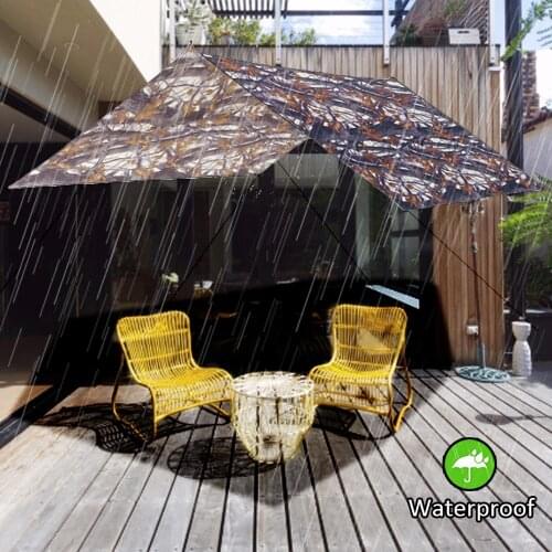 3x3m Awning Waterproof Tarp Tent Canopy Ultralight Garden Canopy Sunshade Outdoor Camping Rain Fly Anti UV Beach Tent