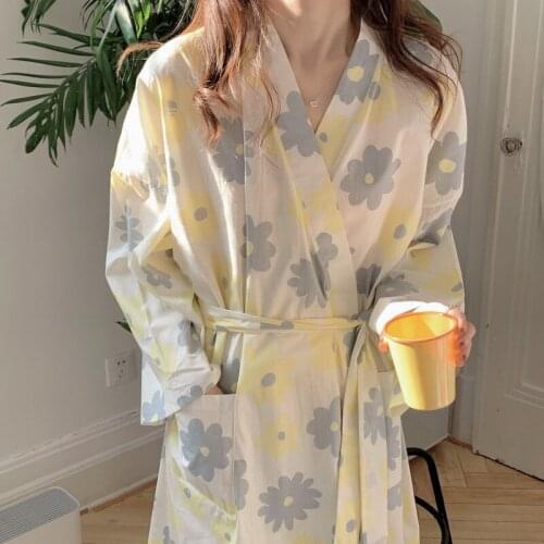 WIKISSPJS Women's Cotton Robes