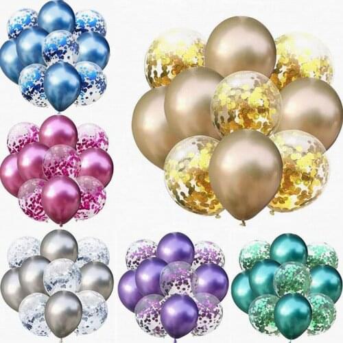 10pcs Mixed Gold Balloons Birthday Party Decoration Kids Adult Metallic Balloon Inflatable Air Ball Birthday Ballon Decor Baloon