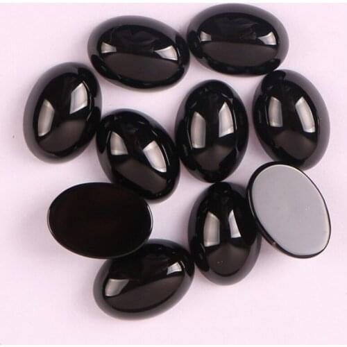 18x13MM Black Carnelian Oval CAB GEM Cabochon Jewelry For Gift Bead (10 pcs/lot) H014
