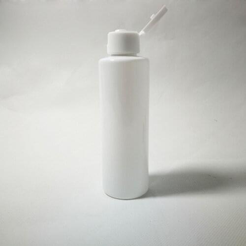 50pcs 150ml PET Bottle,white lotion Container With screw Flip Top Cap, Empty Shampoo Refillable Bottles
