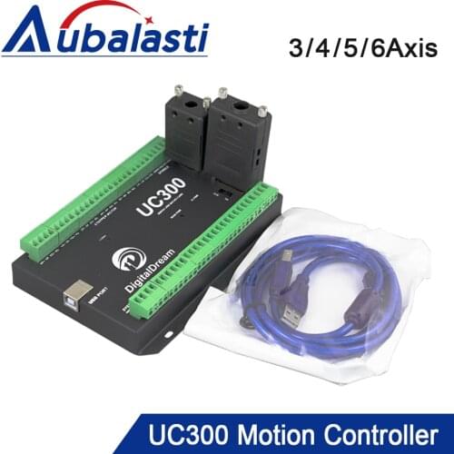Aubalasti UC300 USB Mach3 CNC Motion Controller NVUM Upgrade 3/4/5/6 Axis Motion Control Card for CNC Milling Machine