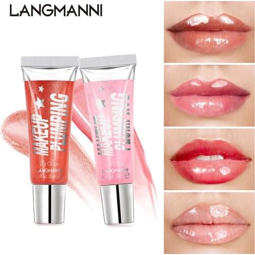 Lip Balm Moisturizing Plumping Lip Gloss Plumper Makeup Nutrition Liquid Lipstick Transparent Lips Makeup Cosmetics TSLM1