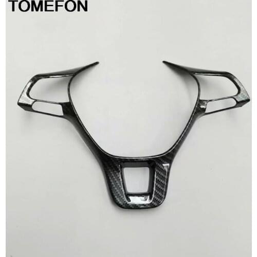 TOMEFON For Volkswagen Golf Sagitar 2014-18 Passat Touran Lamando 2016-18 Magotan 2017-18 CC 2019 Steering Wheel Cover Trim ABS