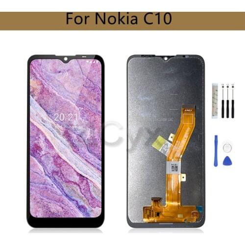 Display For Nokia C10 LCD Display Touch Screen Digitizer Assembly For Nokia c10 TA-1342 LCD Replacement Repair Parts 6.52