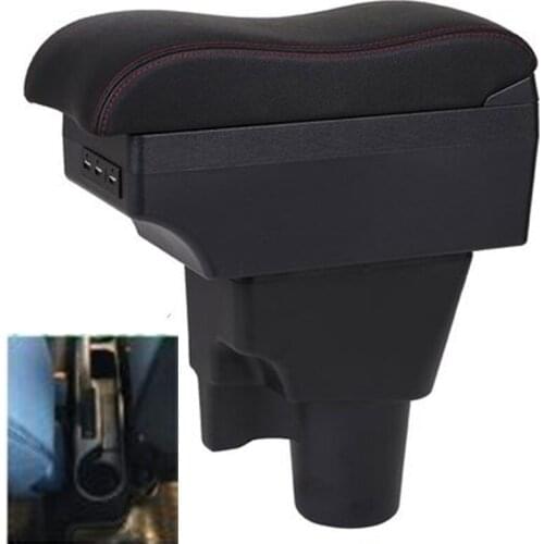 For Kia Picanto Armrest box central Store content Picanto armrest box with cup holder ashtray with USB interface