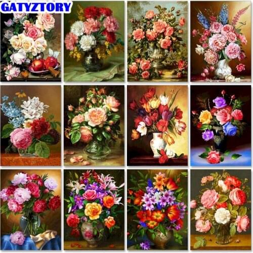 GATYZTORY Painting By Numbers Kits For Adults 40x50cm oil painting on canvas handmade Framed Acrylic Paints Art Diy Unique Gift