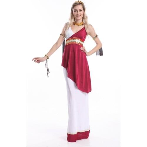 Free shipping 390 Ladies Greek Roman Grecian Goddess Toga Fancy Dress Outfit Womens Adult Costume