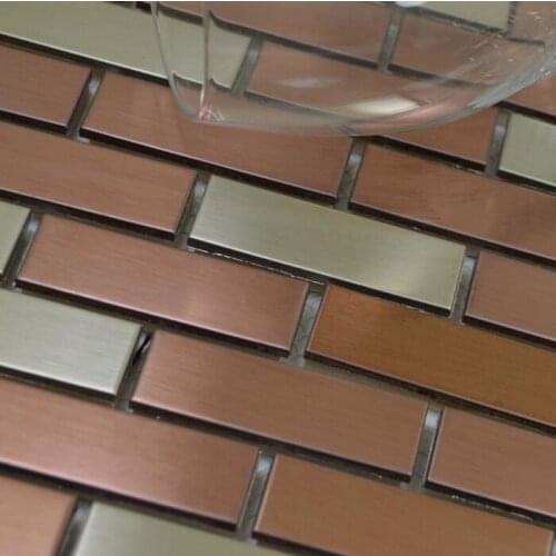 Subway brick stainless steel backsplash home improvement hallway metal kitchen backsplash dining room bathroom shower tiles